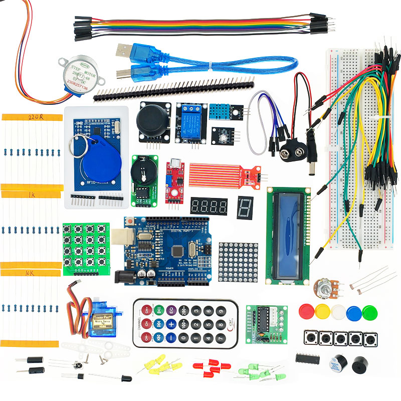 Kids Education Program - ชุดเริ่มต้นพื้นฐานสำหรับ Arduino พร้อมกล่องขายปลีก สำหรับเด็กนักเรียน ชุดการเรียนรู้การเขียนโปรแกรม ของเล่นเสริมทักษะสำหรับ