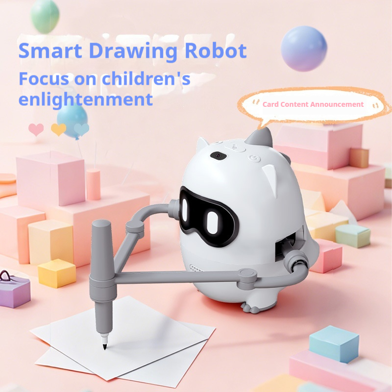 Kids Education And You - หุ่นยนต์วาดภาพไดโนเสาร์อัจฉริยะ ของเล่นเสริมพัฒนาการเด็กเล็ก พร้อมการ์ดเสียงและระบบกระจายเสียง สำหรับเด็กวัยเตาะแตะและเด็กก่อนวัยเรียน