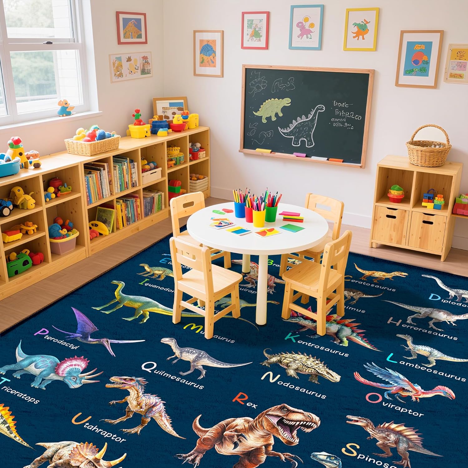พรมปูพื้นลายไดโนเสาร์สำหรับเด็ - Kids Education Name บทวิจารณ์และราคา