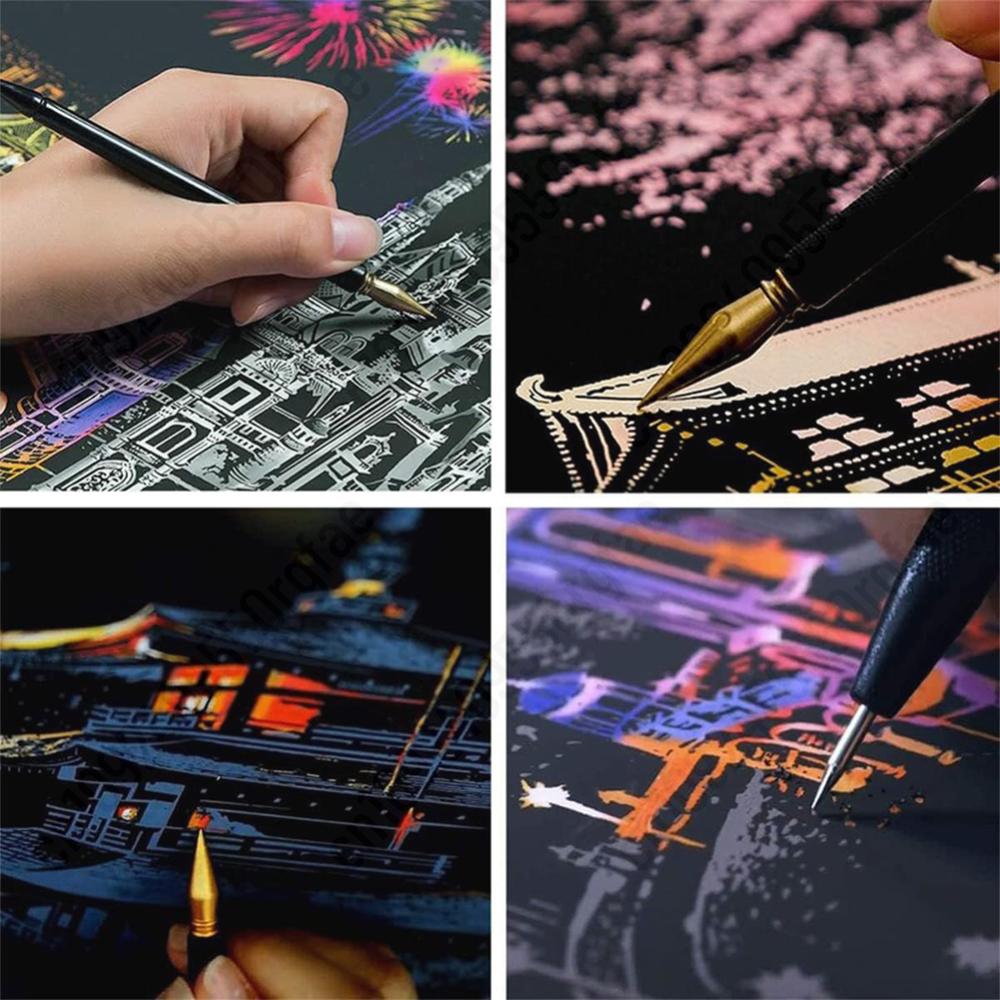 Magic Rainbow สี Scratch Art ภ - Kids Education World บทวิจารณ์และราคา
