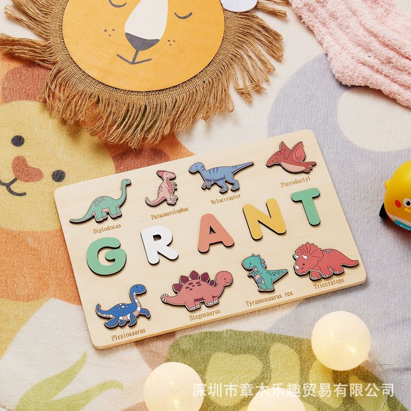 กระดานปริศนาชื่อไดโนเสาร์ไม้ ข - Kids Education Name บทวิจารณ์และราคา