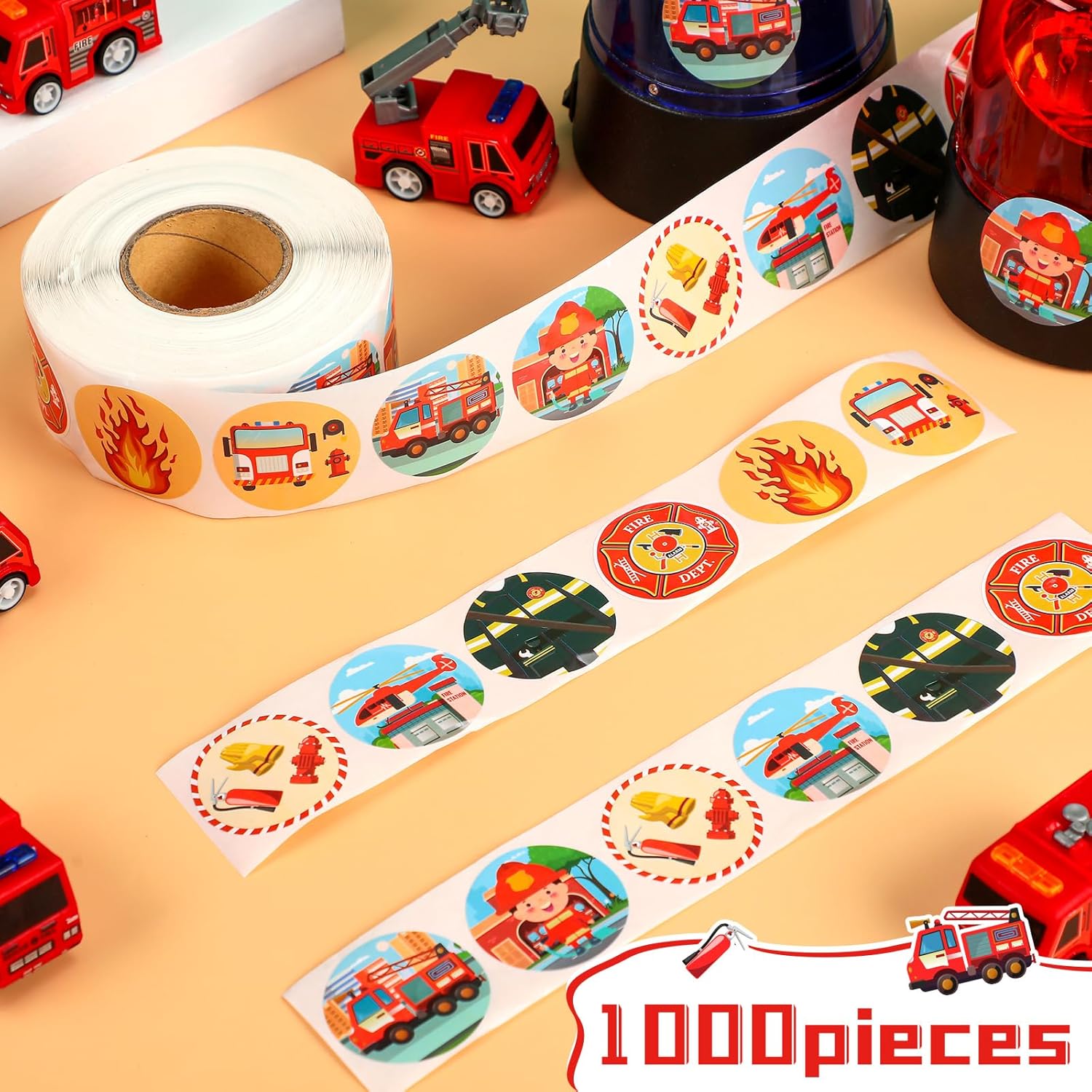 500 ชิ้น สติกเกอร์ตำรวจ สติกเก - Kids Education Name บทวิจารณ์และราคา