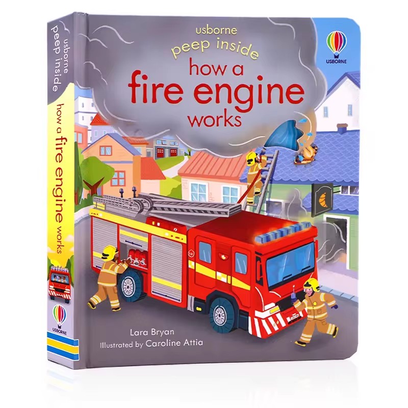 Usborne Peep Inside How A Fire - Kids Education And You บทวิจารณ์และราคา