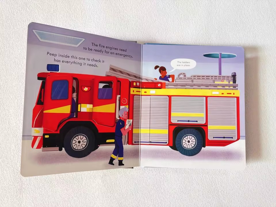 Usborne Peep Inside How A Fire - Kids Education And You บทวิจารณ์และราคา