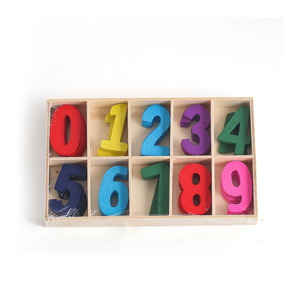 ตัวเลขไม้ที่ยังไม่เสร็จหัตถกรร - Kids Education Name บทวิจารณ์และราคา