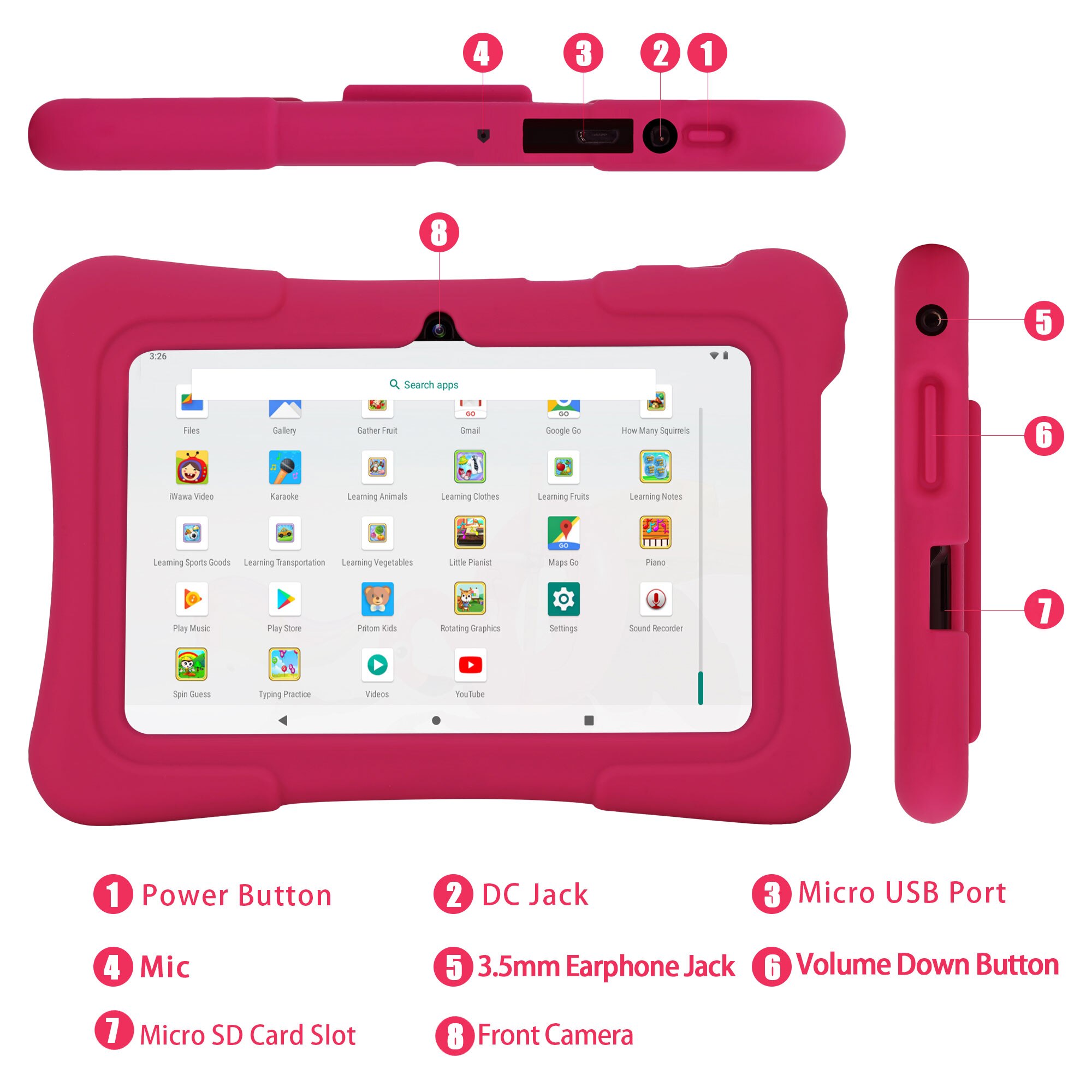 PRITOM แท็บเล็ตสำหรับเด็กขนาด  - Kids Education Software For Pc บทวิจารณ์และราคา