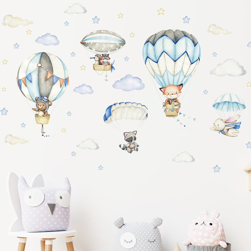 การ์ตูนสัตว์น่ารัก Hot Air บอล - Kids Education Quotes บทวิจารณ์และราคา