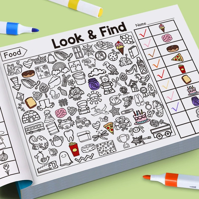 สมุดระบายสีมองแล้วหา สำหรับเด็ - Kids Education And You บทวิจารณ์และราคา