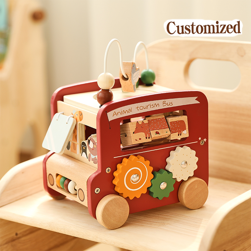 ของเล่นรถบัสไม้ ชื่อสั่งทำได้ฟ - Kids Education Name บทวิจารณ์และราคา