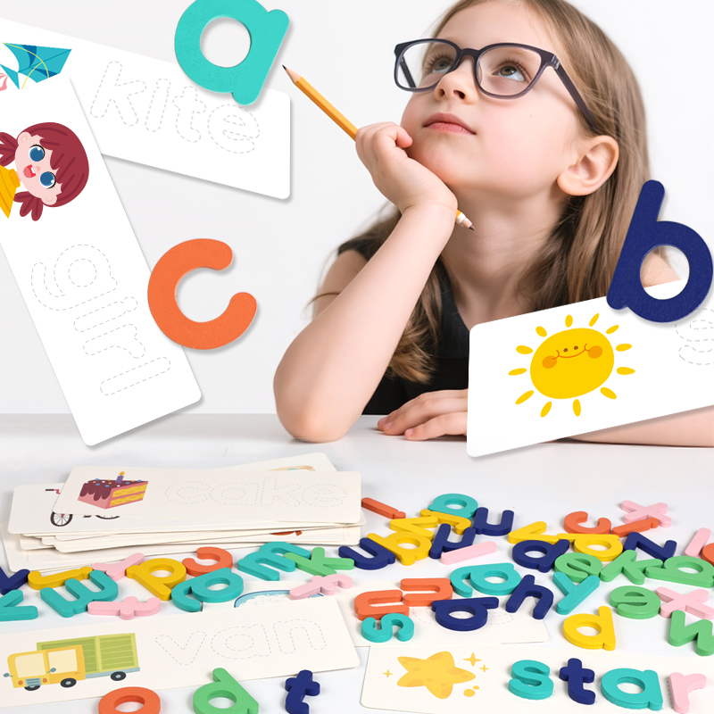 ตัวต่อไม้ Montessori รูปตัวอัก - Kids Educational Games Learn English บทวิจารณ์และราคา
