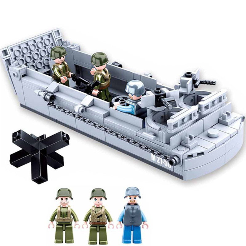 Sluban WW2 US ทหาร higgins เชื - Kids Education World บทวิจารณ์และราคา