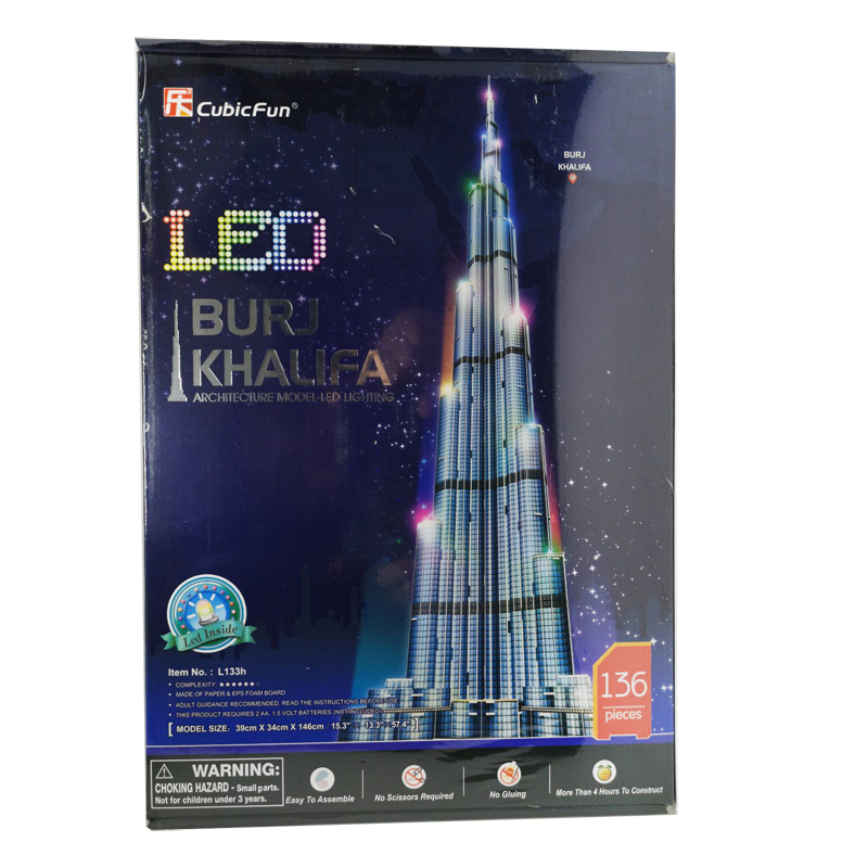 3D ปริศนาตึกดูไบเบิร์จคาลิฟา1. - Kids Education Dubai บทวิจารณ์และราคา