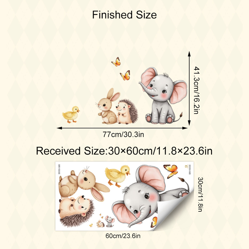 การ์ตูนสัตว์สติ๊กเกอร์ติดผนัง- - Kids Education Quotes บทวิจารณ์และราคา