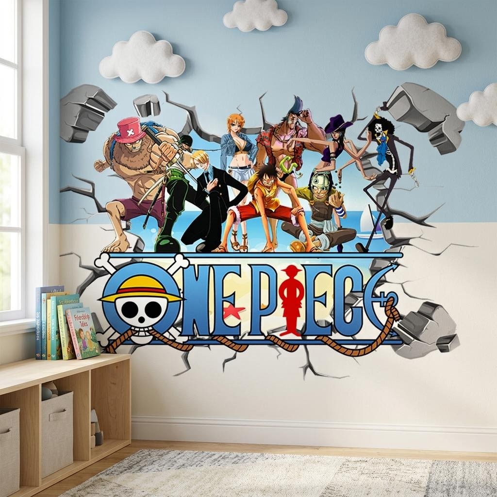 การ์ตูนวันพีช ลูฟี่ 3D สติ๊กเก - Kids Education Quotes บทวิจารณ์และราคา