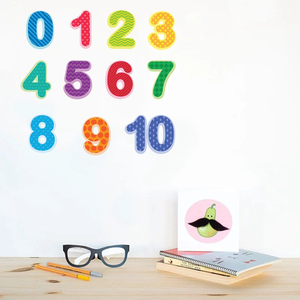 สติกเกอร์ติดผนังตัวเลขสำหรับเท - Background For Kids Education บทวิจารณ์และราคา