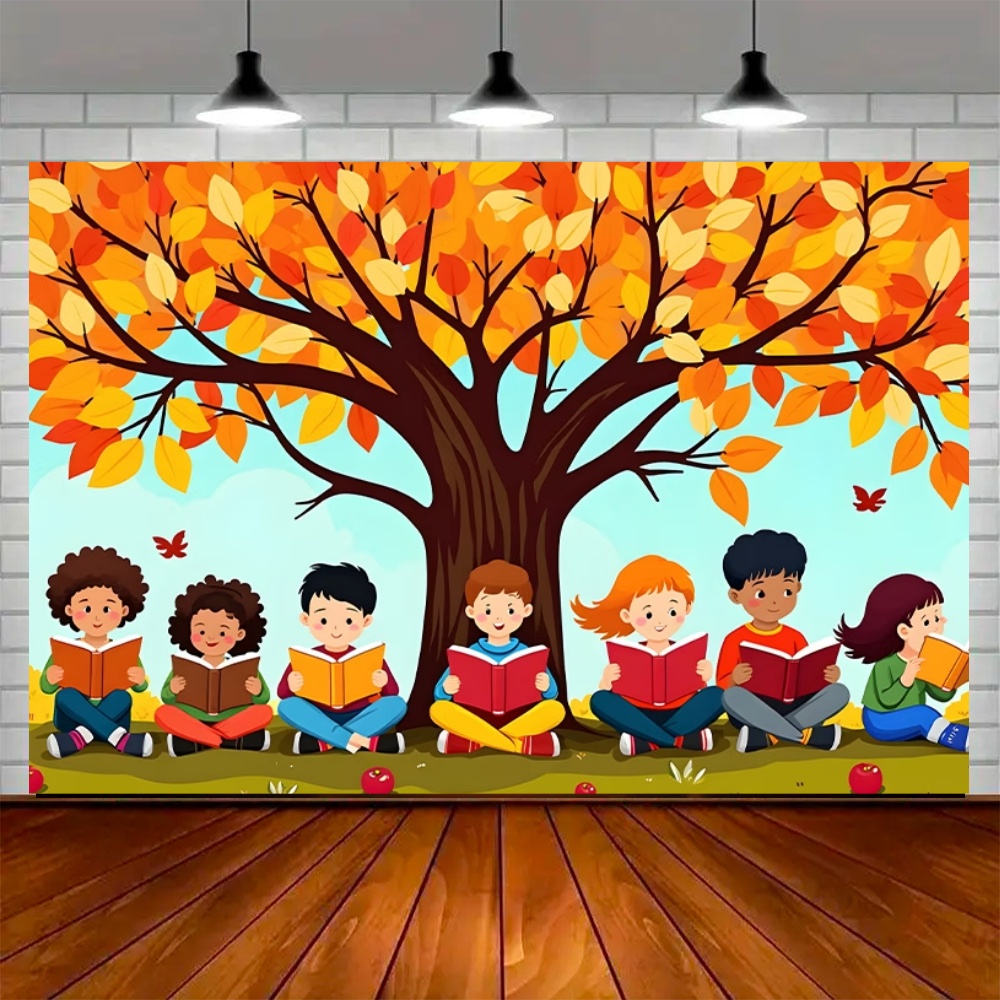 ฉากหลังตกแต่งงานปาร์ตี้วันอ่าน - Background For Kids Education บทวิจารณ์และราคา