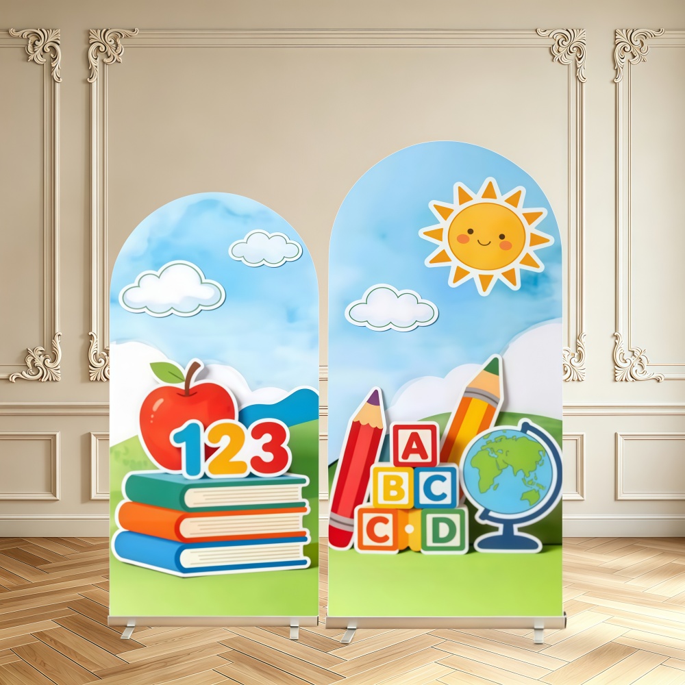 ฉากหลังตกแต่งธีมเปิดเทอม ลายโค - Background For Kids Education บทวิจารณ์และราคา